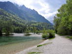 Jezero Jasna - Pot ob spodnjem jezeru 