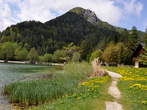 Jezero Jasna - Pot proti kipu kozoroga 