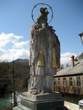 Skofja Loka - Old Town Centre - Statue of St. John of Nepomuk on Stone Bridge 