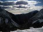 Koca na Ljubelju Mountain Hut - View of Podljubelj direction Koca na Ljubelju Mountain Hut - View of Podljubelj direction