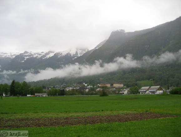 View of Bovec from distance