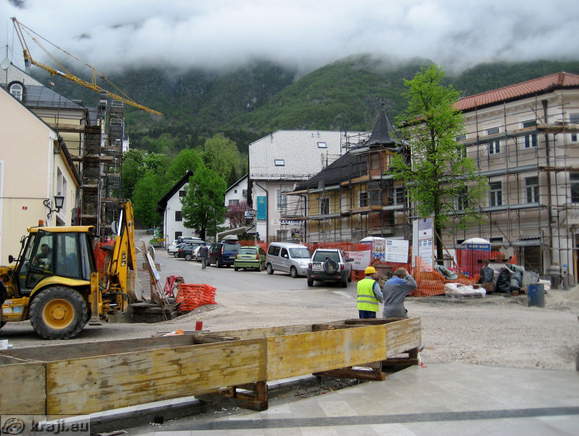 View of the road to the Kaninska vas