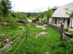 Confluence of Soca and Koritnica - Farm by the footpath to the Soca Troughs at Krsovec 