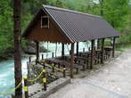 Camps - Camp Kovac - place for eating near confluence of Koritnica and Soca 