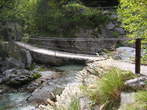 Mlinarica Gorge - Footbridge over Soca 