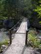 Mlinarica Gorge - Footbridge over Soca that leads to Mlinarica Gorge 
