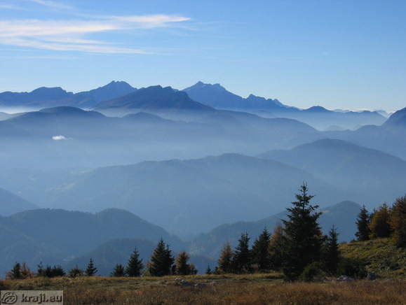 Urslja Gora Mountain (Plesivec) - View of Kamnik - Savinja Alps