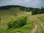 Ribniska koca Mountain Hut, summit, lake - Footpath to the Ribnica peak Ribniska koca Mountain Hut, summit, lake - Footpath to the Ribnica peak