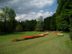 Arboretum Volčji Potok - Zgornji angleški park s tulipani v Arboretumu 