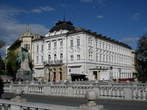 City Center - Three bridges, Presern's Monument and Central Pharmacy building 