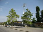 Stadium Ljudski vrt - Southern side of stadium with neighbourhood 