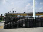 Stadium Ljudski vrt - Stairs to the entrance on northeast side 