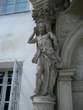 Murska Sobota Castle - Baroque gate portal with atlantes figure 