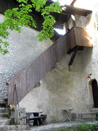 Burg von Bled - Obere und untere Hof