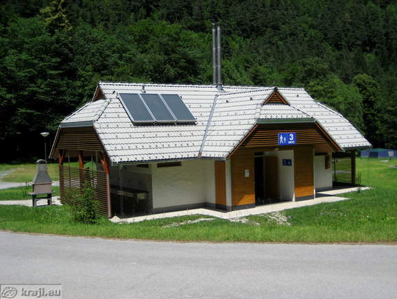 Sanitary block, dish washing, clothes washing, chemical disposal point in Camping Bled