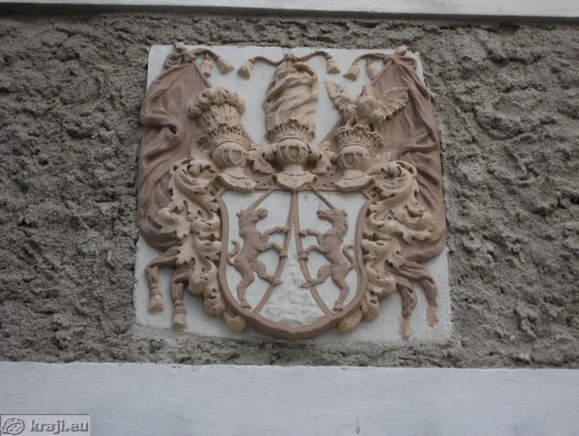 Coat-of-arms on the old school