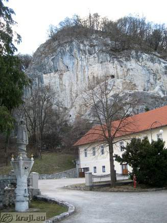 Cliff near church