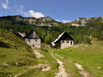 Blejska koca na Lipanci Mountain Hut - Blejska koca na Lipanci Mountain Hut below Lipanski vrh 