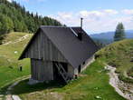 Blejska koca na Lipanci Mountain Hut - Building below Blejska koca Mountain Hut 
