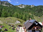 Blejska koca na Lipanci Mountain Hut - View in the direction of Debela Pec Mountain 