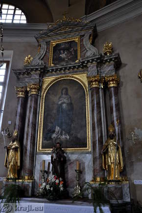 Stranski oltar na severni (levi) strani