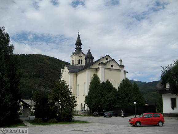 View of the back part of the church of St. Nicholas