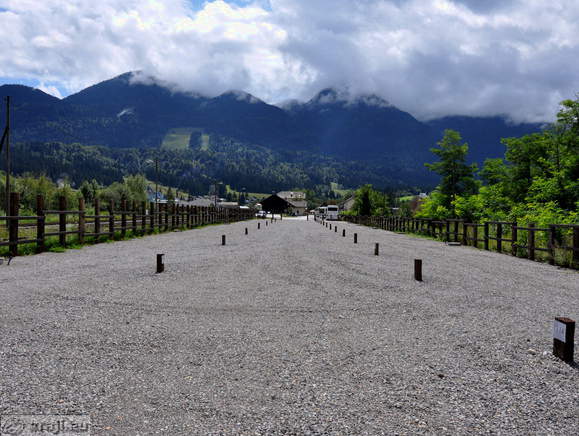 Parking for campers at the Railway Station Bohinjska Bistrica