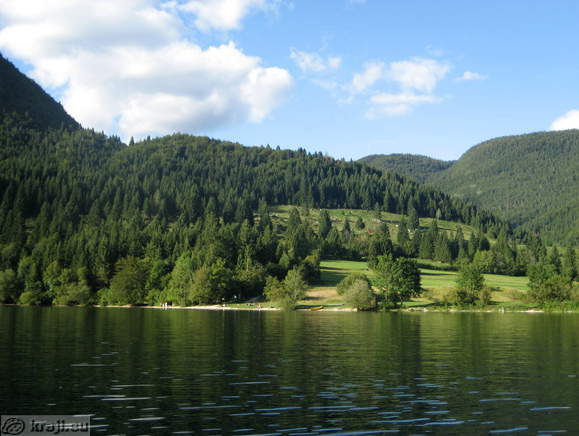 North shore of Lake Bohinj