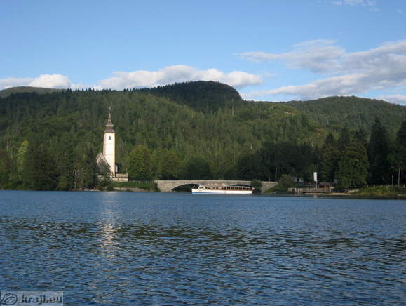 St. John Baptists's Church and tourist boat