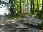 Hostel pod Voglom and High ropes course - Benches near Lake Bohinj 
