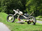 Hostel pod Voglom and High ropes course - Motorbike near road at Hostel pod Voglom 