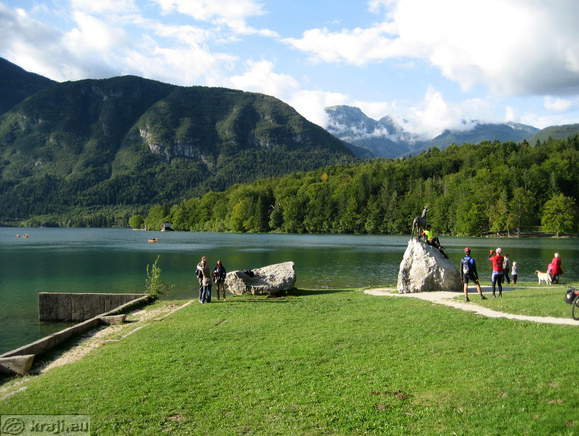 Kip zlatoroga z okolico