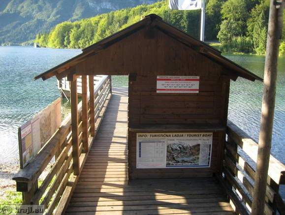 Postaja Ribčev Laz za turistično ladjo