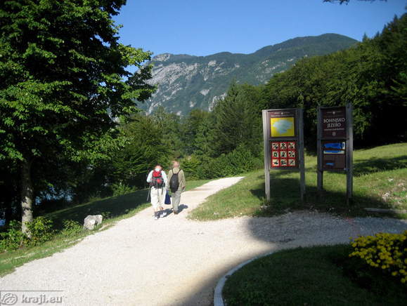 Peš pot po severni strani Bohinjskega jezera