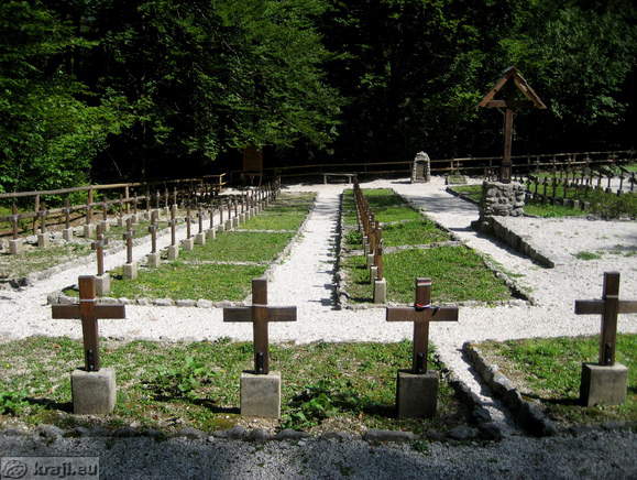 Ukanc - Militärfriedhof im 1. Weltkrieg gefallenen