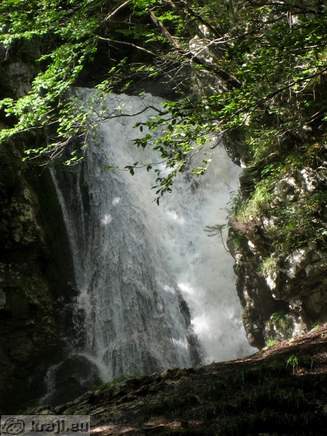 Water curtain of Mostnice Waterfall