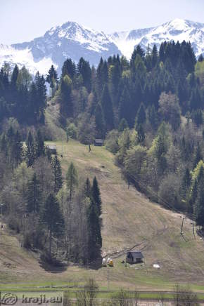 Ski slope Senozeta in the Upper Bohinj Valley