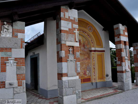 Mortuary on the graveyard planned by architect Joze Plecnik