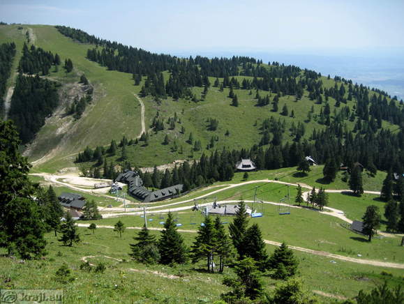 Pogled na dvosedežnico Kriška planina