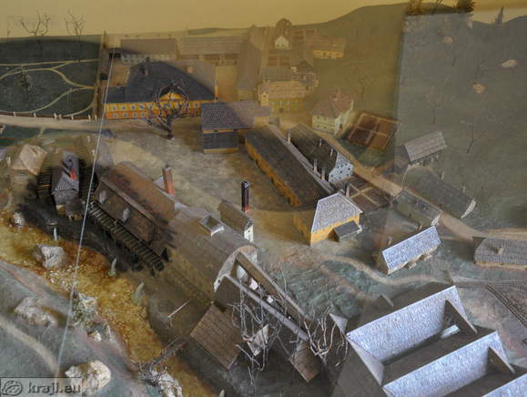 Ironworks at Sava in the 2nd half of 19th century (Made by Janko Vertin in Marjan Dolinsek)