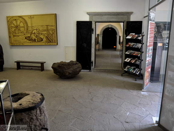 Iron, mining and palaeontological collection in museum in Jesenice