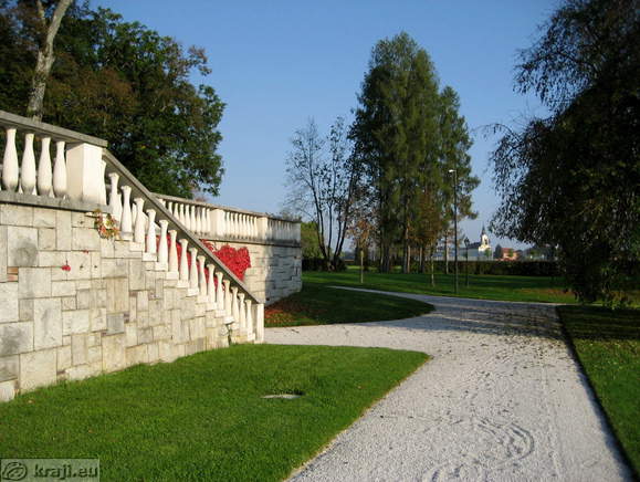View of the church in Predoslje in background