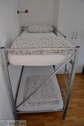 Bed in the dorm room