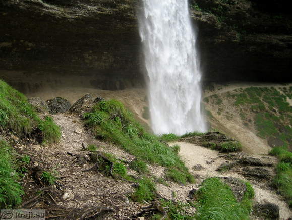 Large flow of water after rain