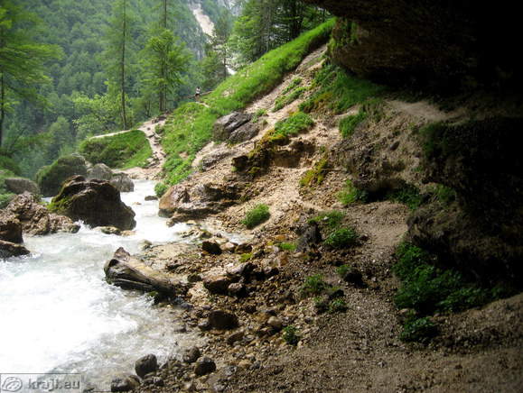 View of the neighbourhood of Pericnik Waterfall