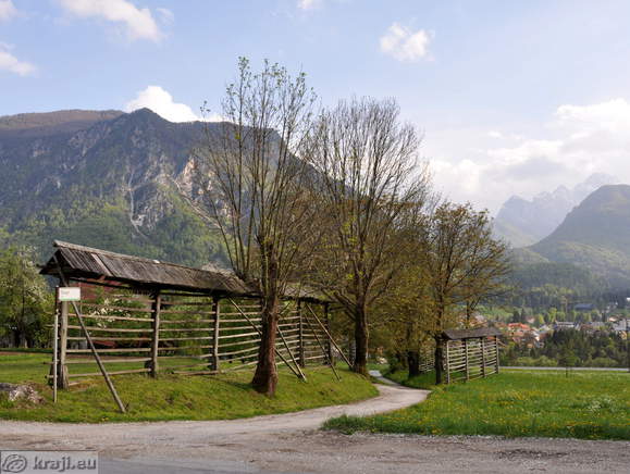 Peš pot od Dovja proti Mojstrani