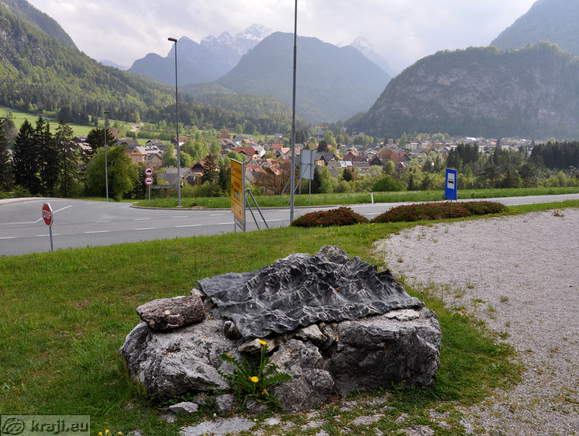 Model and Mojstrana in the background