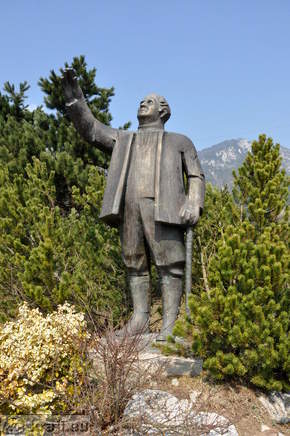 The monument in memory of Jakob Aljaz