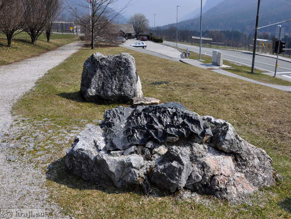 Parking area at road Jesenice - Kranjska Gora