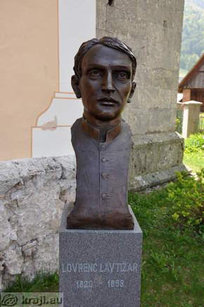 Bust - Lovrenc Lavtizar (1820 - 1858) Bust - Lovrenc Lavtizar (1820 - 1858)